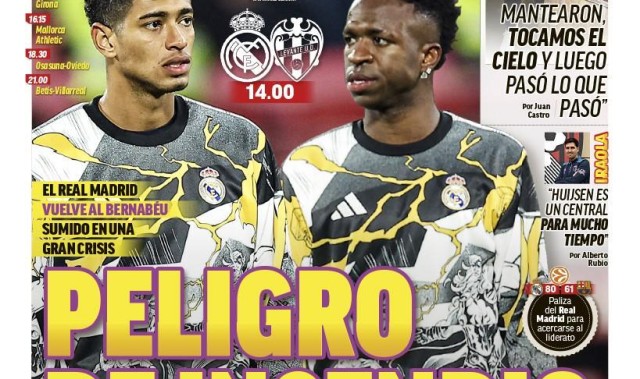 重返伯纳乌或迎球迷巨大嘘声，马卡头版：伯纳乌的“火灾隐患”